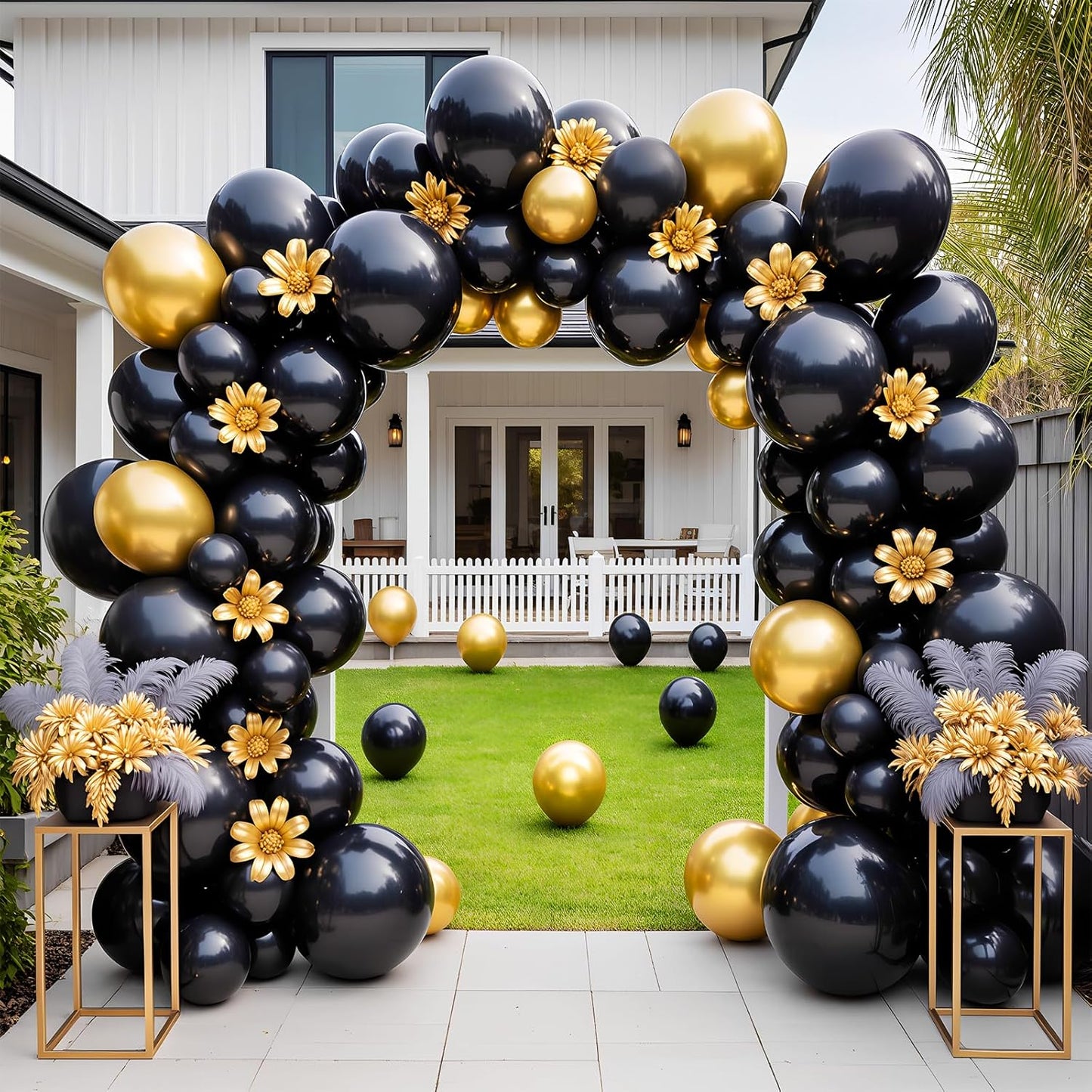 Black Balloons 100 Pack 12 Inch Black Latex Balloon for Graduation Halloween New Year Anniversary Birthday Party Decorations