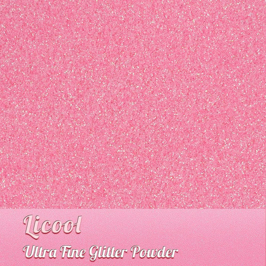 Holographic Fine Glitter, 100g/3.5oz Extra Fine Glitters Powder Packs for Resin, Craft Glitter for Tumblers Candle Slime Making, Festival Body Face Eyeshadow Nail Glitter (Light Pink)