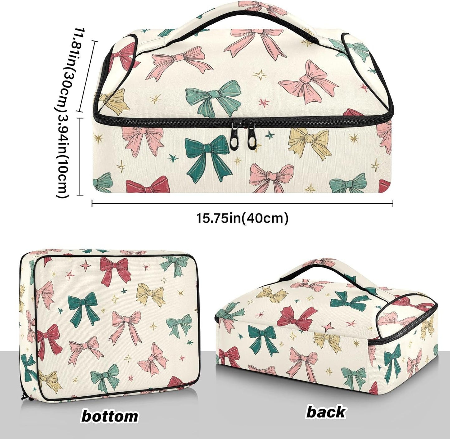 Casserole Carriers for Hot or Cold Food Reusable Casserole Dish Carrier Insulated Thermal Large Capacity Durable Perfect for Party Camping Family Gatherings Yellow Fish