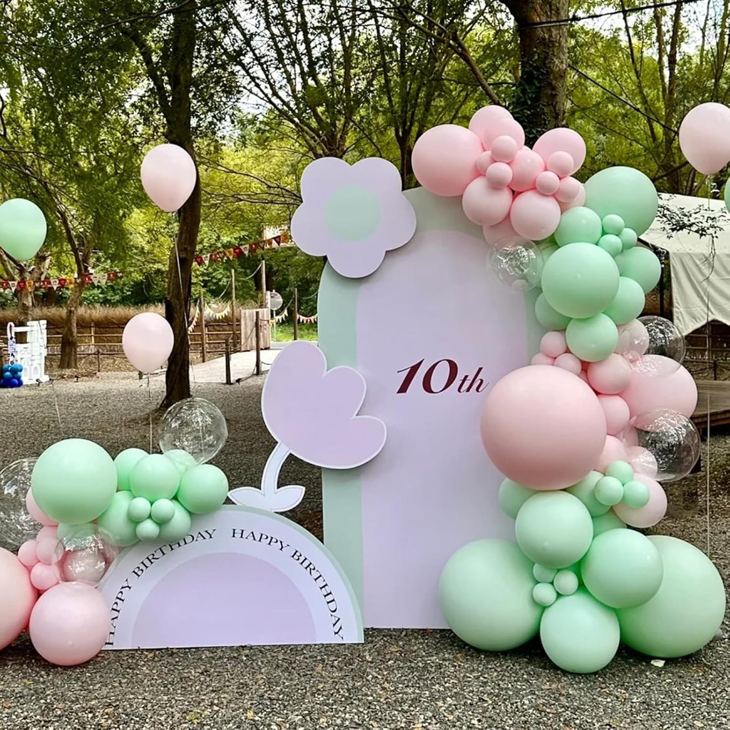 105pcs Mint Green Balloons 12inch Party Latex Balloons for Boys Girls Birthday Baby Shower Gender Reveal Wedding Sunflower Party Decorations