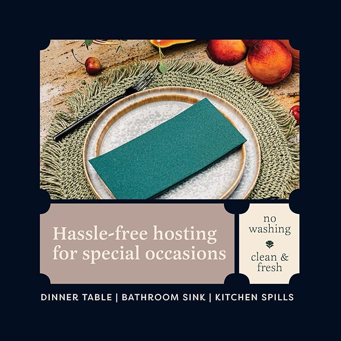 100 Linen-Feel Burgundy Paper Napkins - Decorative Cloth-Like Burgundy Dinner Napkins - Soft And Absorbent. For Kitchen, Party, Wedding, Bathroom Or Any Occasion