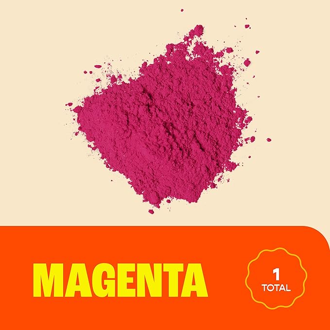 Chameleon Colors 25 lb. Color Powder - 1 Pack - Vibrant Magenta Color - for 15-20 People - Non-Toxic & Gluten-Free - Color Powder for Outdoor Games, Play, Spring & Summer Activities