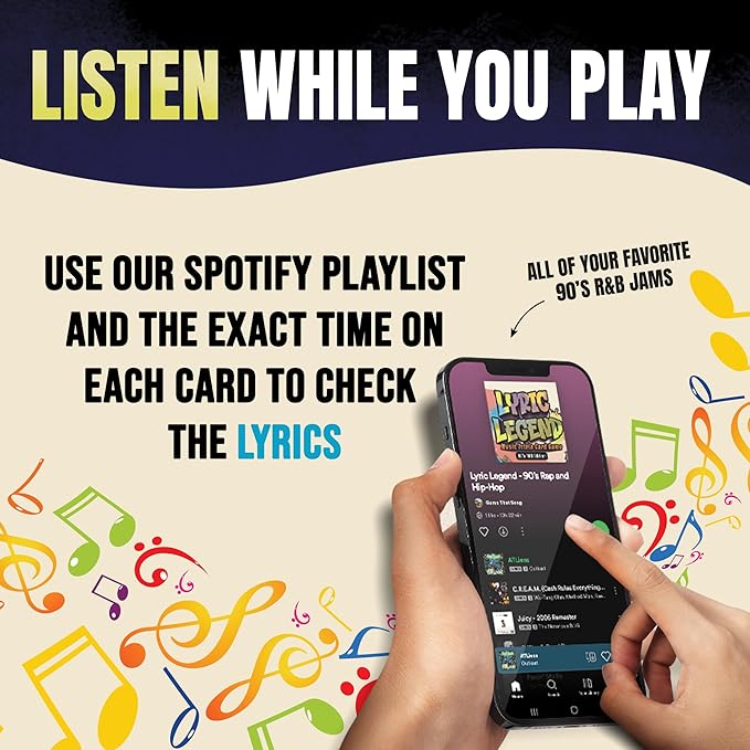 Lyric Legend 90’s R&B Music Trivia Game Collection – Expandable Multi-Deck Finish The Lyrics Party Game Set for Game Night, Families & Groups - 3 Games in One Box!