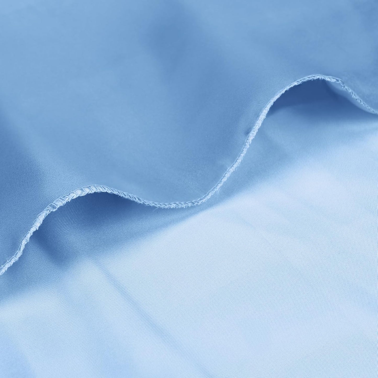 Bailarina 120 Pack Blue Mist Satin Napkins,17x17 Inches Wedding Napkins Square Soft Silky Table Napkins Bulk Decorative Elegant Cloth Napkin for Party Decoration, Banquet,Wedding,Graduation