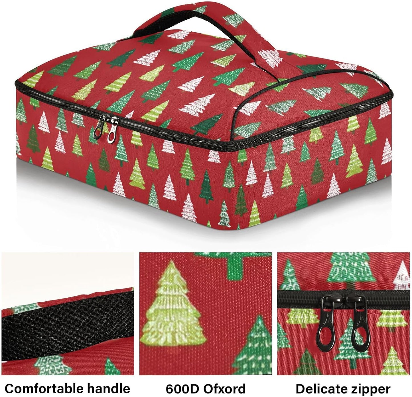 Casserole Carriers for Hot or Cold Food Reusable Casserole Dish Carrier Insulated Thermal Large Capacity Durable Perfect for Party Camping Family Gatherings Yellow Fish