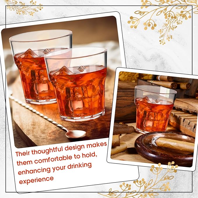 Tioncy 50 Pcs Acrylic Drinking Glasses 4.5 oz Small Whiskey Glass Clear Shot Glasses Bulk Unbreakable Stackable Mixed Drinkware Mini Beer Mug for Oktoberfest Drinking Bars Wine Vodka