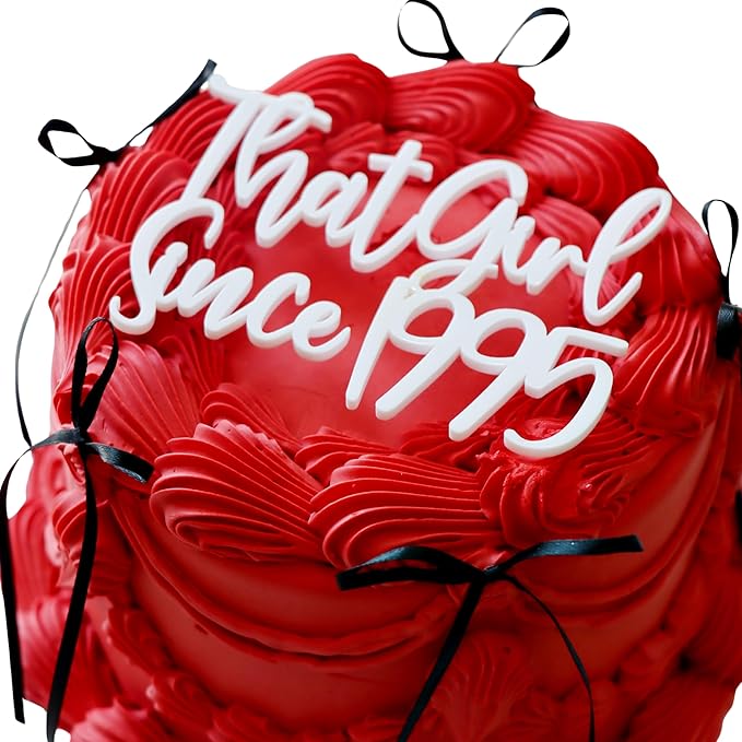 Acrylic Cake Topper Charm – Custom Flat Acrylic Cake Topper for Personalized Birthdays, Elegant Script Cake Charm, Mini Cake Decoration for Milestone Celebrations