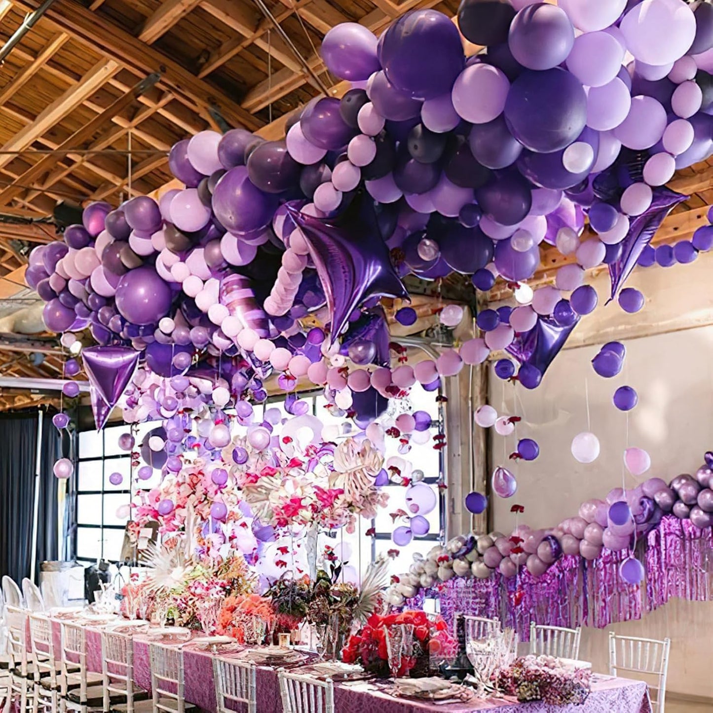 PartyWoo Pink Balloons 100 pcs Different Sizes of 36 18 12 10 5 Inch Lilac Pastel Pink Purple Latex Helium Balloon Arch Kit Garland for Baby Shower Butterfly Birthday Party Decorations Pink-Q04