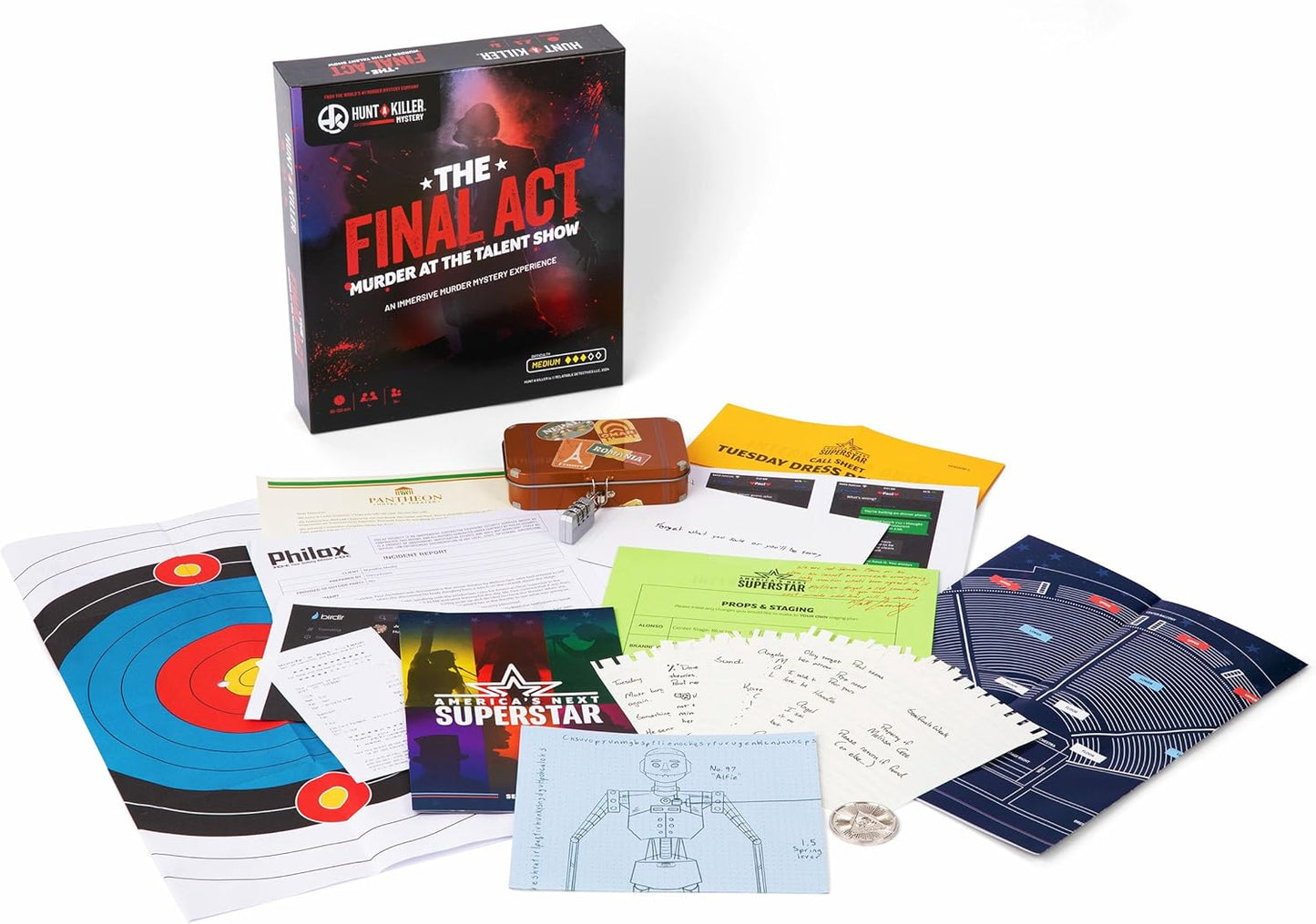 Hunt A Killer: The Final Act: Murder at The Talent Show, an Immersive True Crime Experience, for Fans of Criminal Minds, A Halloween Mystery Party Game for Adults Ideas