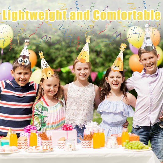 CANREVEL Party Hats for Kids and Adults, Party Supply for Party Decorations, Party Headwear for Birthday Celebration