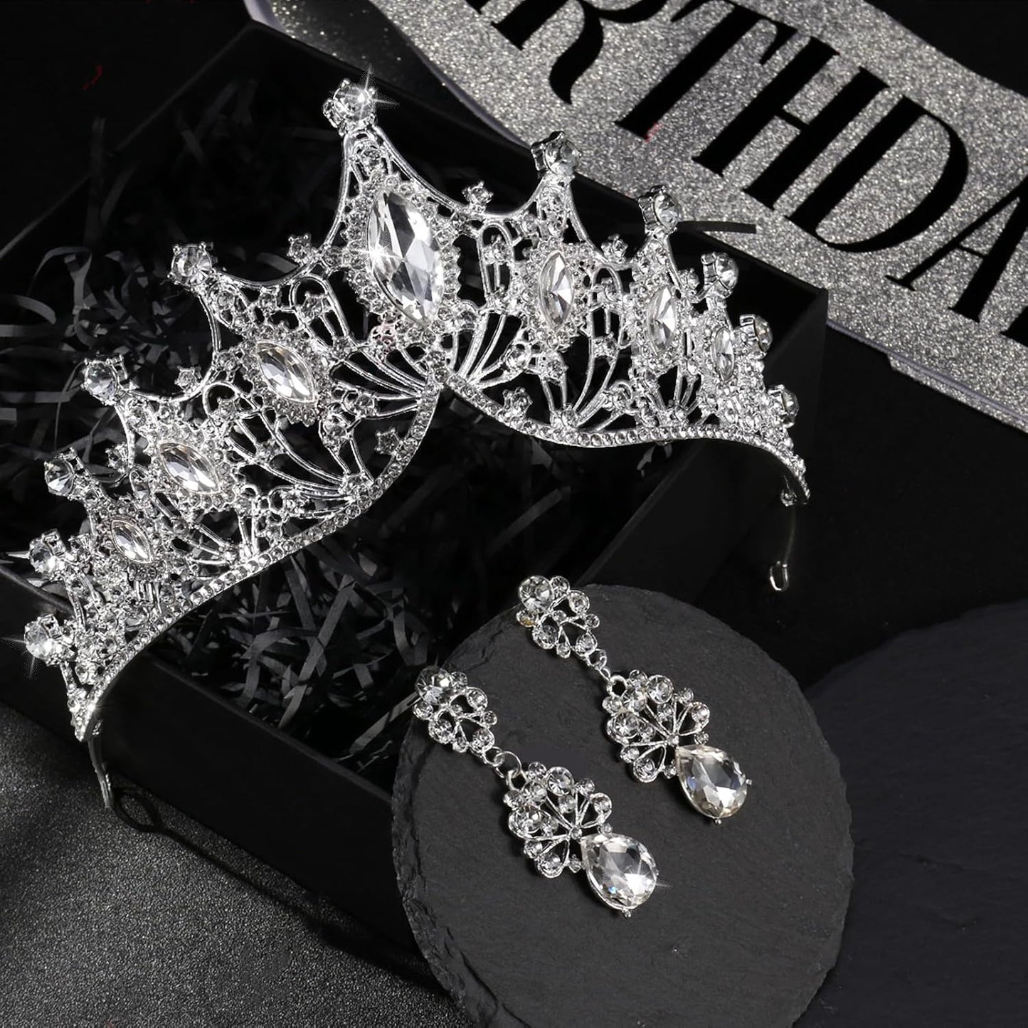 princess tiara，birthday princess gold crown for women，prom queen sash and tiara set， gothic tiaras，belle girl aurora crowns， princess adult woman, black swan