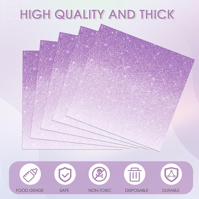 40PCS Ombre Purple Party Supplies Gradient Pastel Purple Napkins Cocktail Napkins Disposable Napkins for Girl Woman Lavender Sprinkle Wedding Birthday Anniversary Party supplies