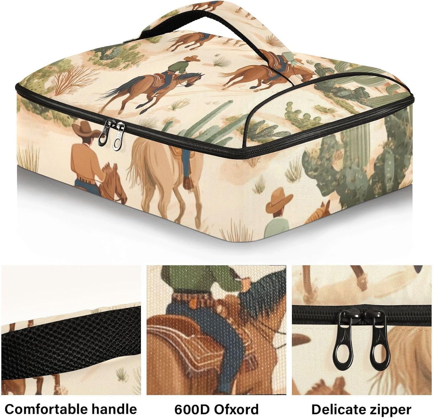 Casserole Carriers for Hot or Cold Food Reusable Casserole Dish Carrier Insulated Thermal Large Capacity Durable Perfect for Party Camping Family Gatherings Yellow Fish