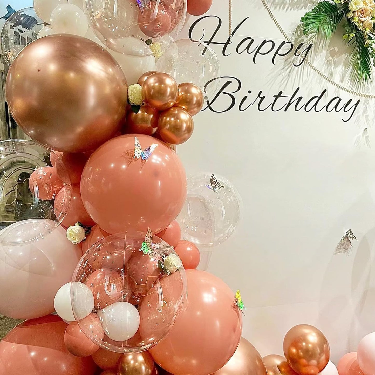 Retro Pink Balloons, Scmdoti Boho Pink Balloons Different Sizes 18 12 10 5 Inches, Rosewood Balloon Garland Arch for Boho Party Birthday Baby Shower Bridal Shower Wedding Decorations(RetroPink)