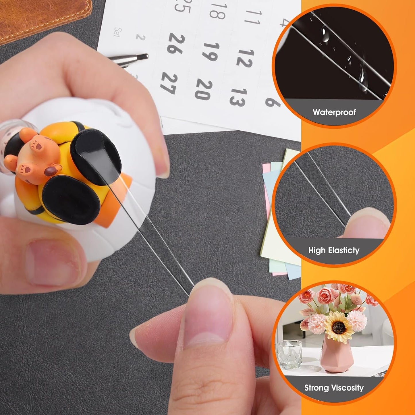 AROIC 1000 Pcs Sticky Dots, 0.8" Poster Putty Adhesive Stickers for Wall Hanging Crafts Balloons Festival Party Decorations, Sticky Tack Round No Trace Double Sided Tape Dots Waterproof Small Stickers