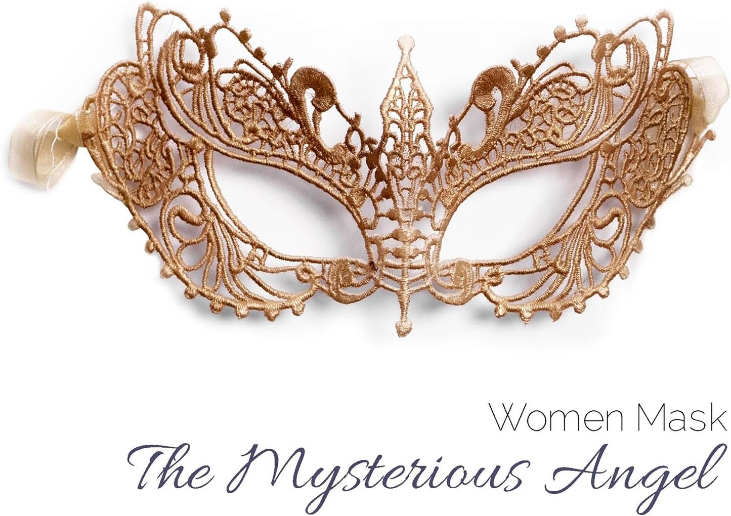 Masquerade Mask for Couples Women and Men - 3 Pack Venetian Gold and Black Lace, Mardi Gras Mask