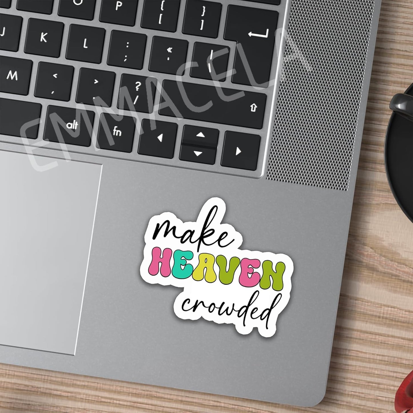 (3PCS) Christian Stickers – Make Heaven Crowded Bible Verse - Waterproof Vinyl Decals for Laptops, Water Bottles, Tumblers, Scrapbooks – Faith Religous Quotes 3" x 2.6 "