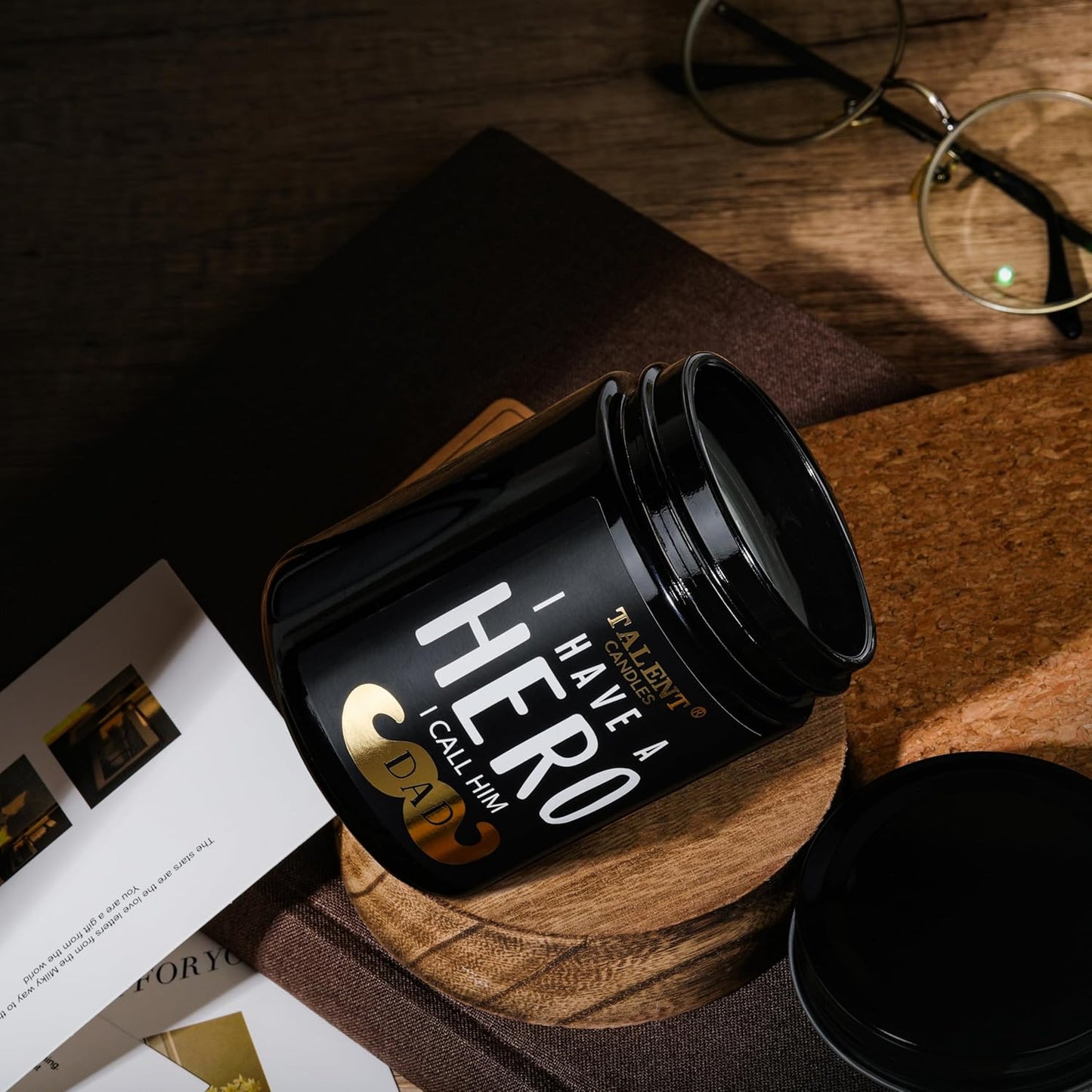 Scented Candle for Dad | Father's Day Gifts | Perfect Home Décor Gift Elegant Gift for Dad from Daughter Son Kids | 8.4oz Candle Jars | Lavender Cedarwood