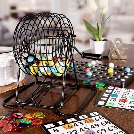 Royal Bingo Supplies Deluxe Bingo Game Set – 50 Reusable Cards, 300 Chips & 75 Jumbo Balls – Ideal for Parties, Classrooms, Senior Centers & Group Game Nights