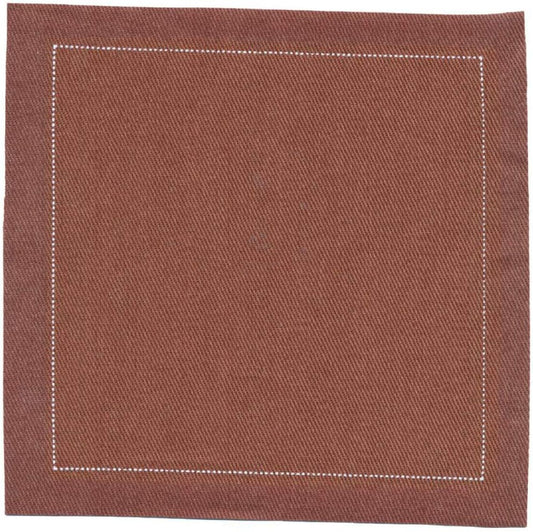 Five Star Napkins Luxury Cotton Cloth Cocktail Napkins - Bar Napkins, Party Napkins, Beverage Napkins, Events, Holiday, Wedding, Birthday, Parties - 4.5" x 4.5" - Disposable (50 x) Friar Brown