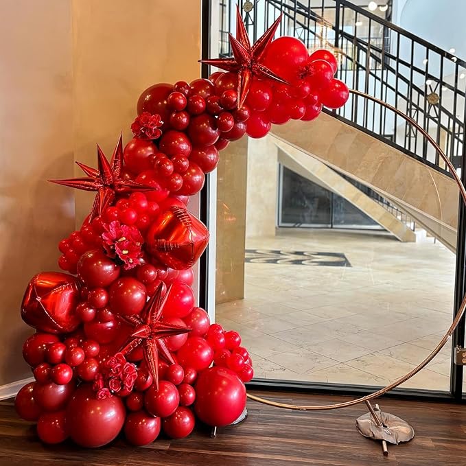 Red Balloons 12 inch, Red Latex Balloons 50pcs Party Balloons for Baby Shower Wedding Valentines Christmas Birthday Party Decorations