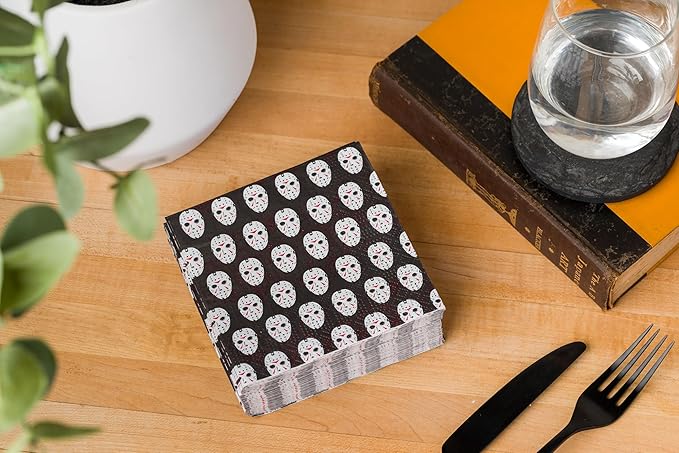 Silver Buffalo Friday the 13th 40 Pack Party Paper Napkins