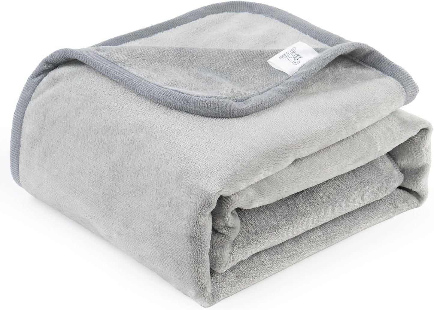 Waterproof Dog Blankets Light Grey, 30"x40" Cat Blanket for Indoor Cats, Soft Fluffy Sofa Car Bed Protector, Reversible Leakproof Flannel Puppy Blanket for Small Medium Dogs
