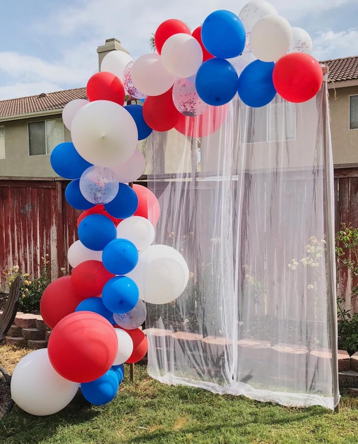 Red White Blue Balloons, 66pack 12inch Macaron Latex Party Balloons for Birthday Graduation 4th of July Independence Day Anniversary New Year Holiday Party Decorations
