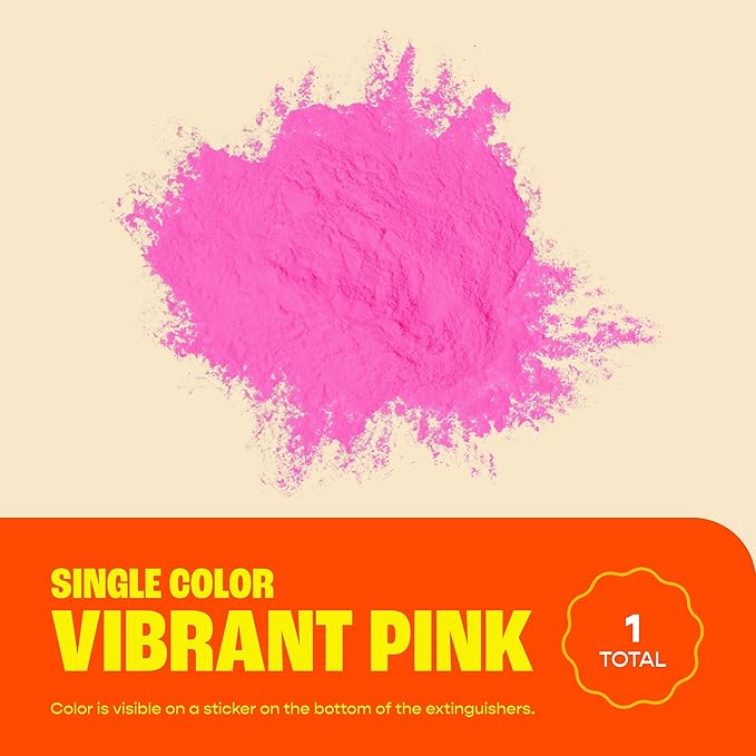 Chameleon Colors Gender Reveal Fire Extinguisher (Pink) - Built in America - Gender Reveal Powder Extinguisher for Baby Girl Photo Shoot or Party - 2 Pink Color Blasters - Non-Toxic