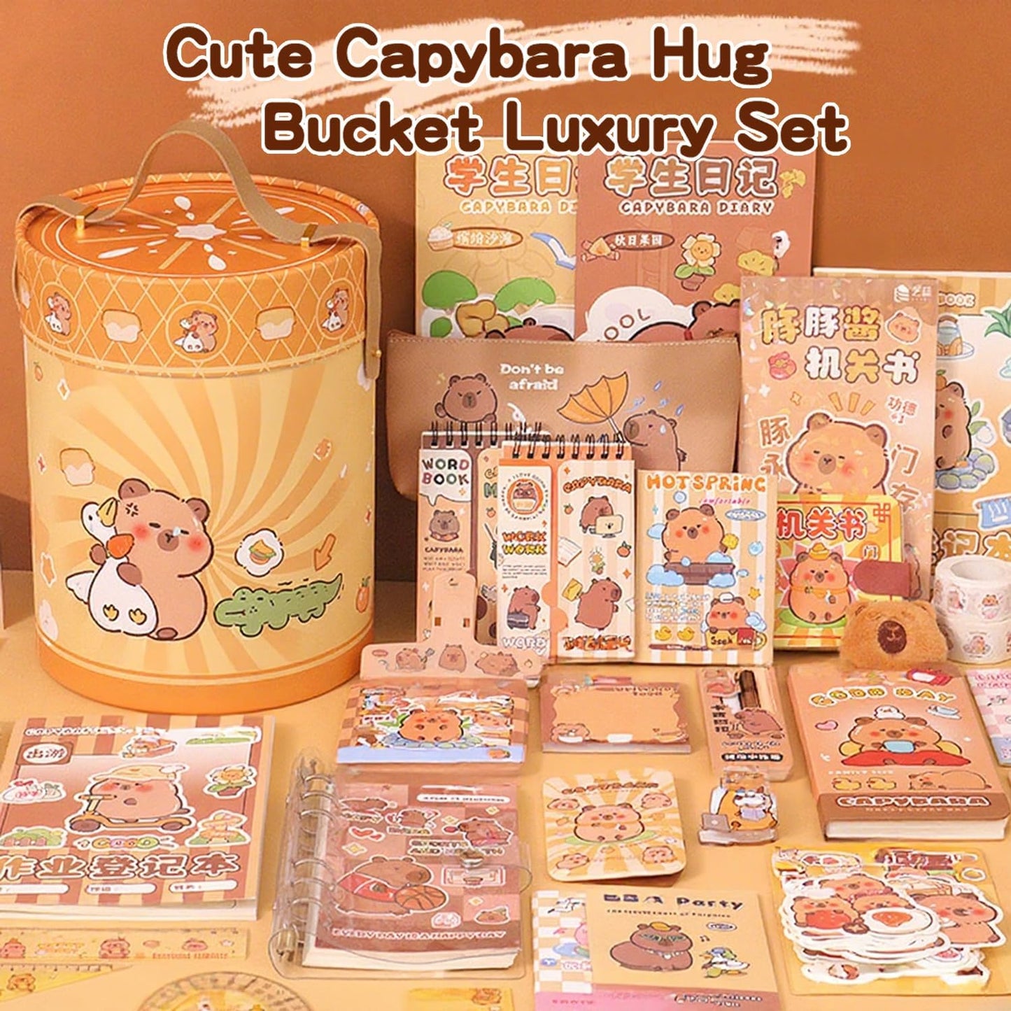 School Supplies Set - 308 Pcs Back to School Kit with Stickers for Kids, Note Pads, Water Bottle Stickers, Animal Sticker & Pocket Notebook for Students