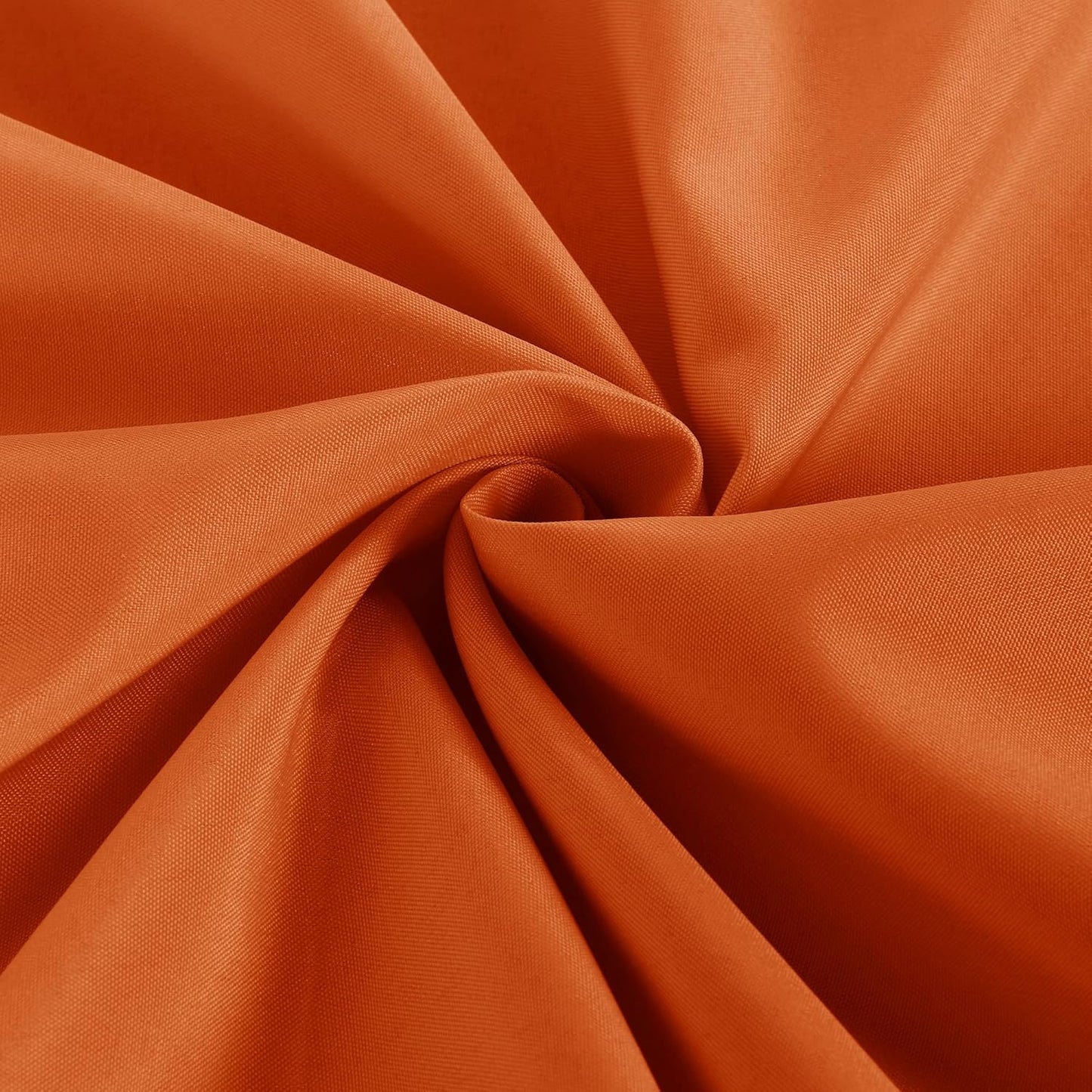 Obstal 2 Pack Table Clothes for 6 FT Rectangle Tables - Water Resistant Washable Fabric Polyester Rectangle Table Cover Protector for Wedding, Banquet and Trade Shows, 72L x 30W Inches, Orange