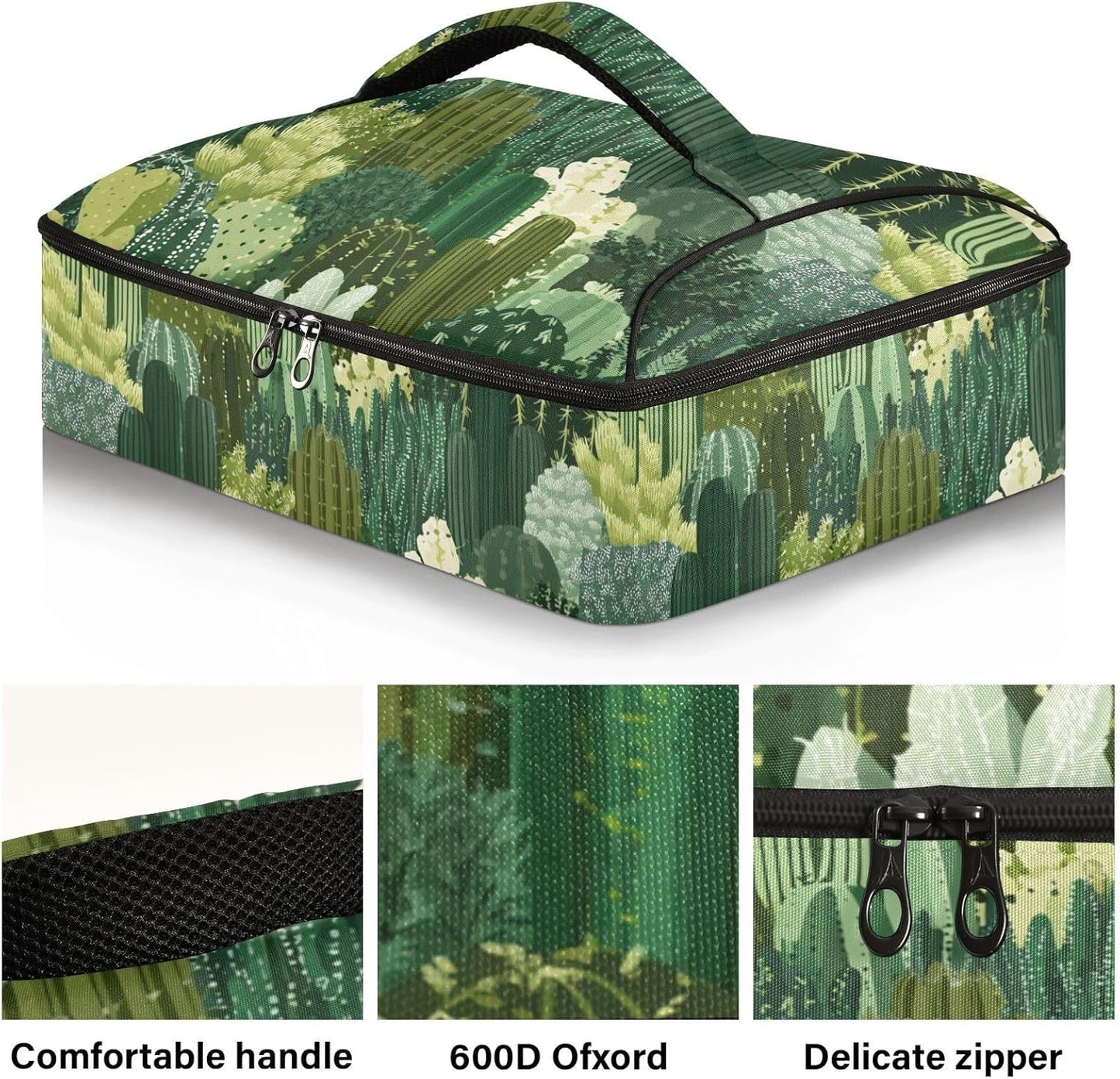 Casserole Carriers for Hot or Cold Food Reusable Casserole Dish Carrier Insulated Thermal Large Capacity Durable Perfect for Party Camping Family Gatherings Yellow Fish