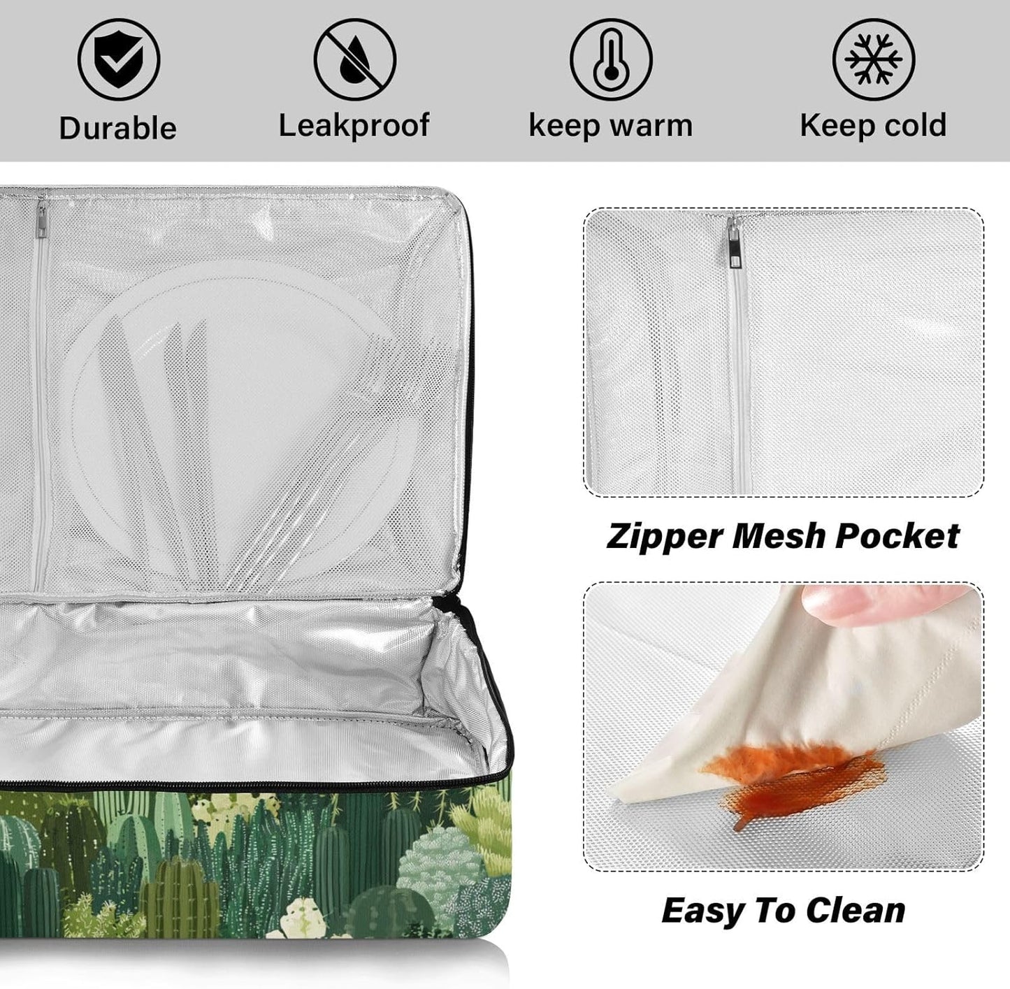 Casserole Carriers for Hot or Cold Food Reusable Casserole Dish Carrier Insulated Thermal Large Capacity Durable Perfect for Party Camping Family Gatherings Yellow Fish