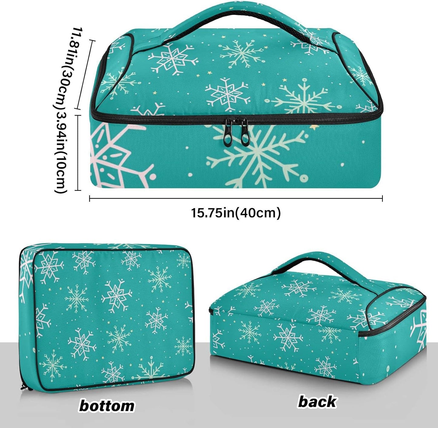 Casserole Carriers for Hot or Cold Food Reusable Casserole Dish Carrier Insulated Thermal Large Capacity Durable Perfect for Party Camping Family Gatherings Yellow Fish