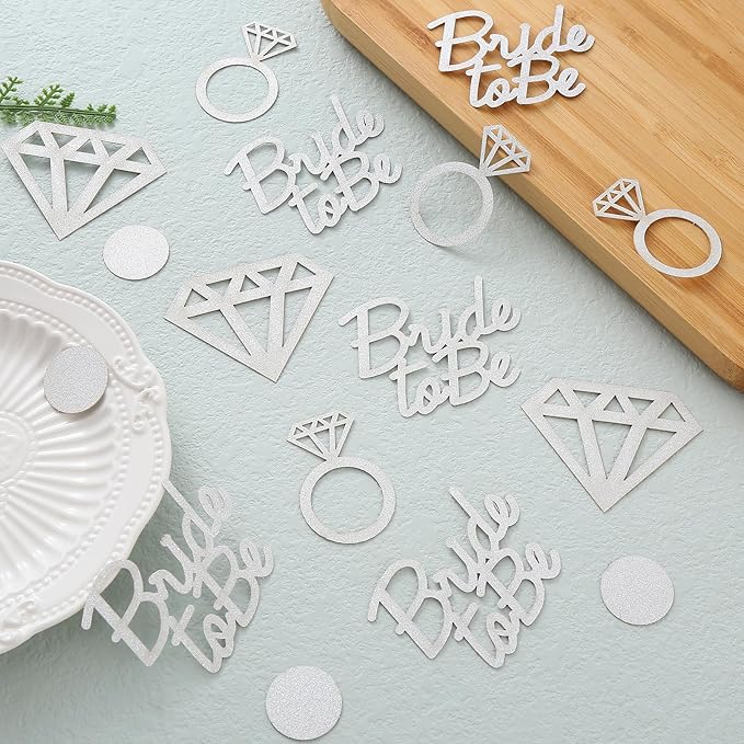 Wedding Ceremony Throwing Confetti Decorations - Glitter Rose Gold Wedding Table Confetti, Bridal Bachelor Shower, Engagement Party Decorations