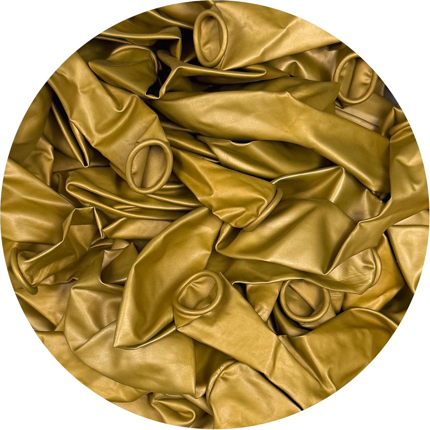 Gold Balloons 100 Pack, 12 Inch Gold Chrome Latex Balloons For Birthdays, Weddings, Baby Showers, Holidays