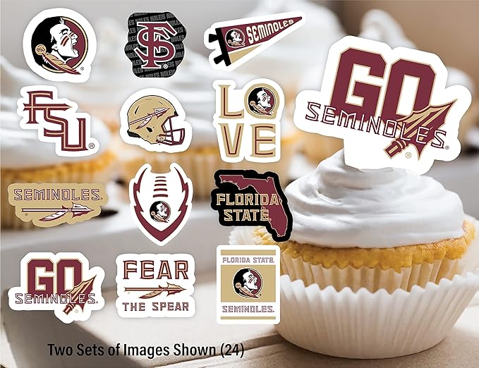 FSU Party Supplies for Football, Birthday Gift, Graduation Party Banner and Cake Toppers (42 Pieces) (Florida State Seminoles)