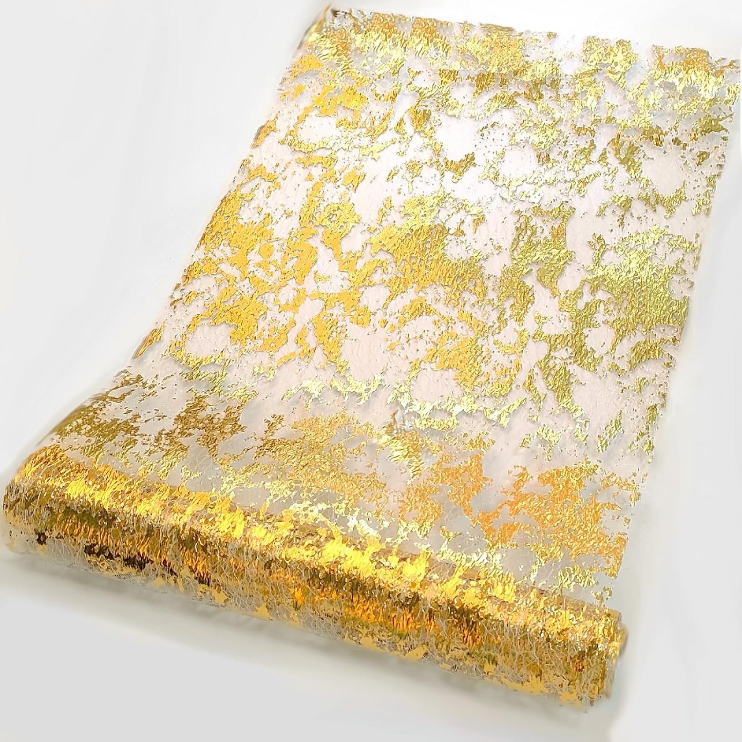 Gold Table Runner - Metallic Party Decorations 9ft Sparkle Foil Mesh Decor for Birthday, Wedding, Anniversary, Thanksgiving, Christmas,‌ Graduation, Shining Table Cloth