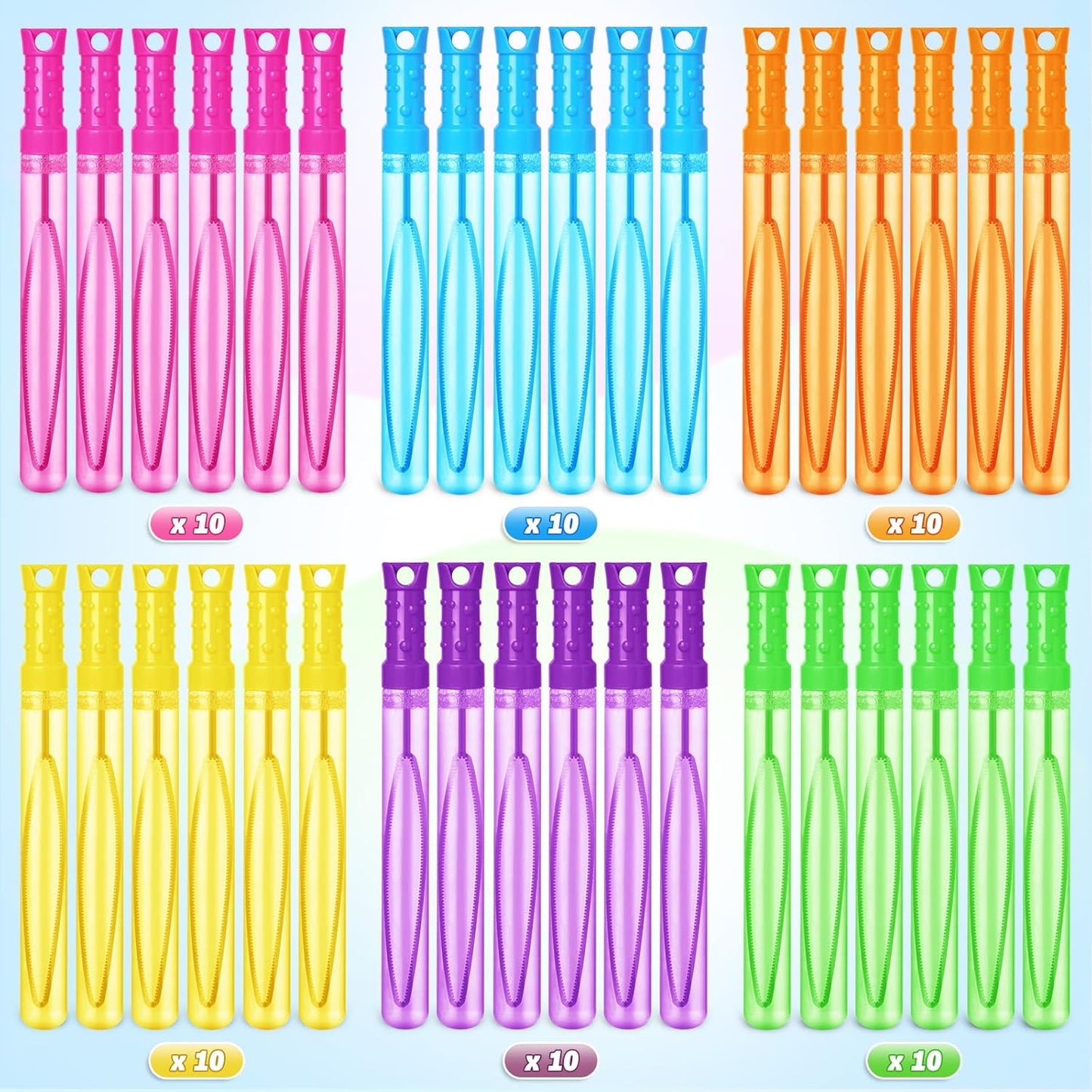60PCS Bubble Wands for Kids,Bulk Bubble Wand for Kids Party Favor, Bubble Maker for Party Favor,Birthday,Goodie Bags, Wedding, Carnival Prizes, Summer Outdoor Toy Gifts, Assortment 6 Colors
