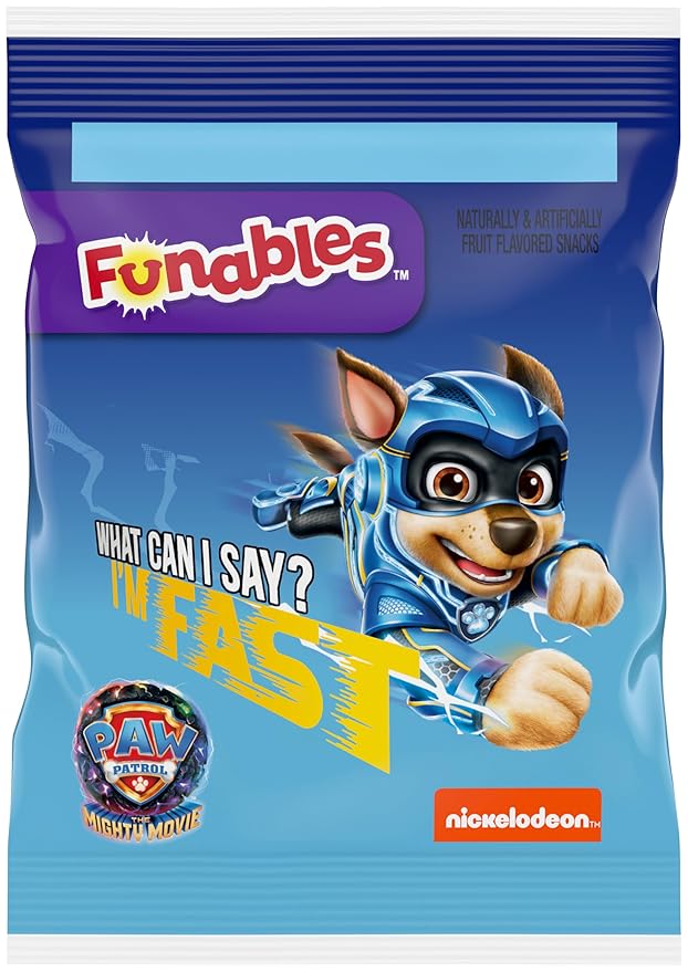 Funables Fruit Snacks, Paw Patrol Shaped Fruit Flavored Snacks, 0.8 Ounce Pouches (Pack of 30)