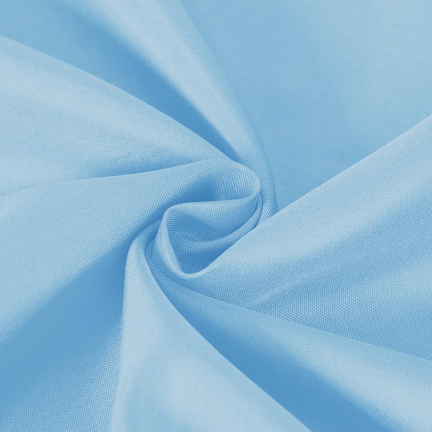 60 inch Round Tablecloth Washable Polyester Table Cloth Decorative Table Cover for Wedding Party Dining Banquet（60 inch,Blue Mist）