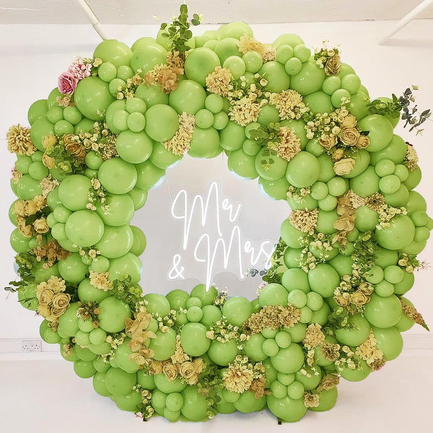 Green Balloons Different Sizes, Scmdoti Teender Green Balloons 18 12 10 5 Inches, Greens Balloon Garland Arch for Wild One Party Birthday Baby Shower Bridal Shower Wedding Decorations(TenderGreen)