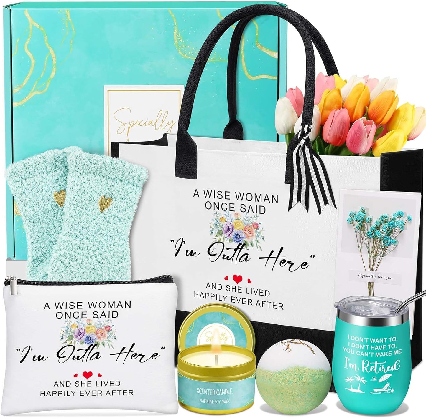 Retirement Gift for Woman,Best Cool Retirement Gifts for Coworker Teacher Nurses Boss Friends Mom Grandma Retirees, Funny Retired Gifts