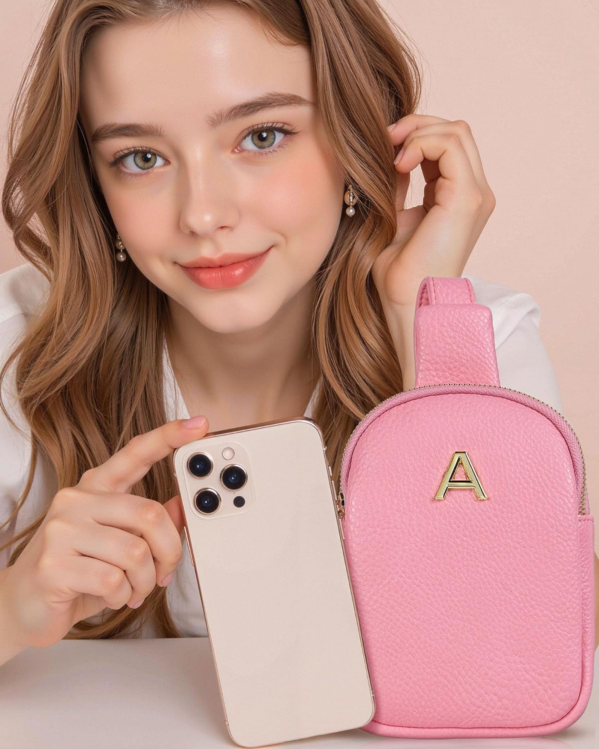 Personalized Gifts for Teen Girls, Initial Crossbody Bags for Women Trendy, Sling Purse for Girl, Cute Fanny Pack