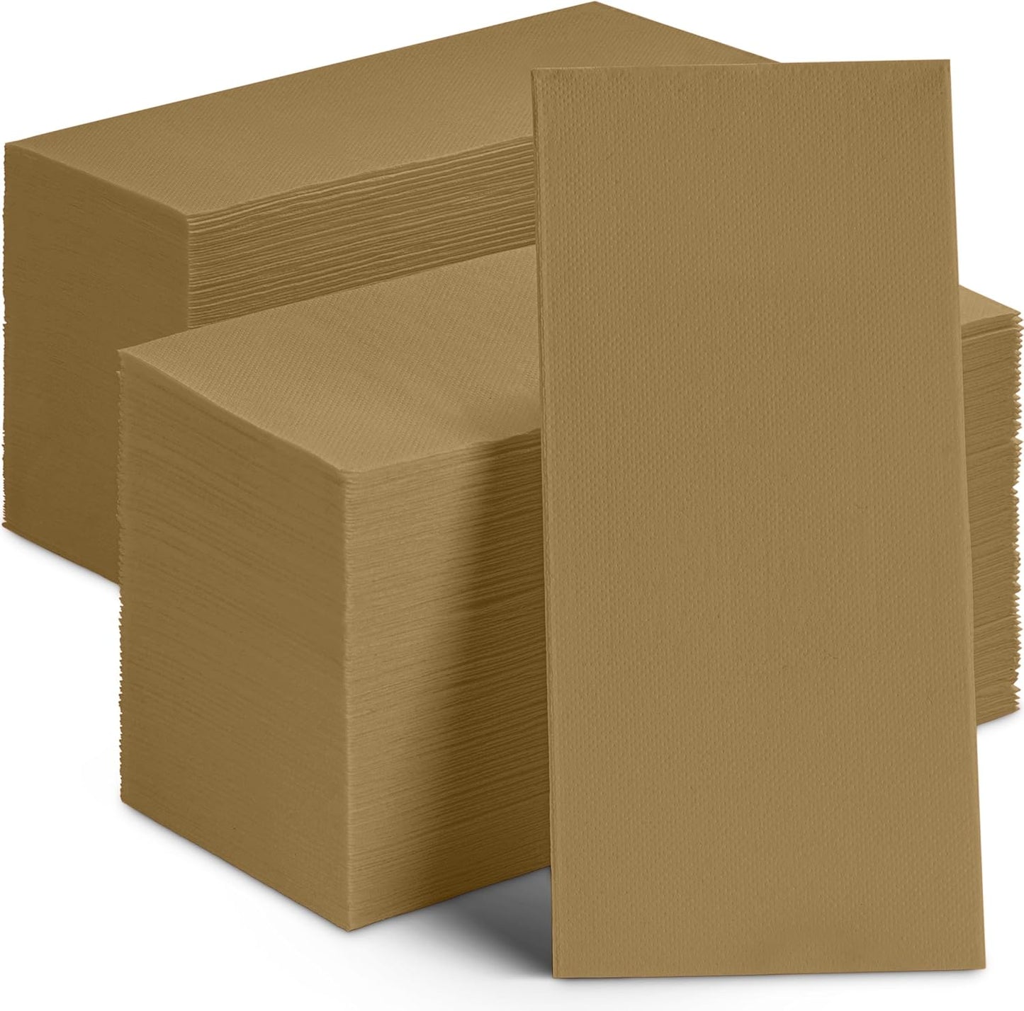 Disposable Dinner Napkins Wood Paper, [300 Pack] 12" x 17" 2-Ply Quilted Colored Paper Napkins For Wedding, Reception, Bathroom, Party Or Event