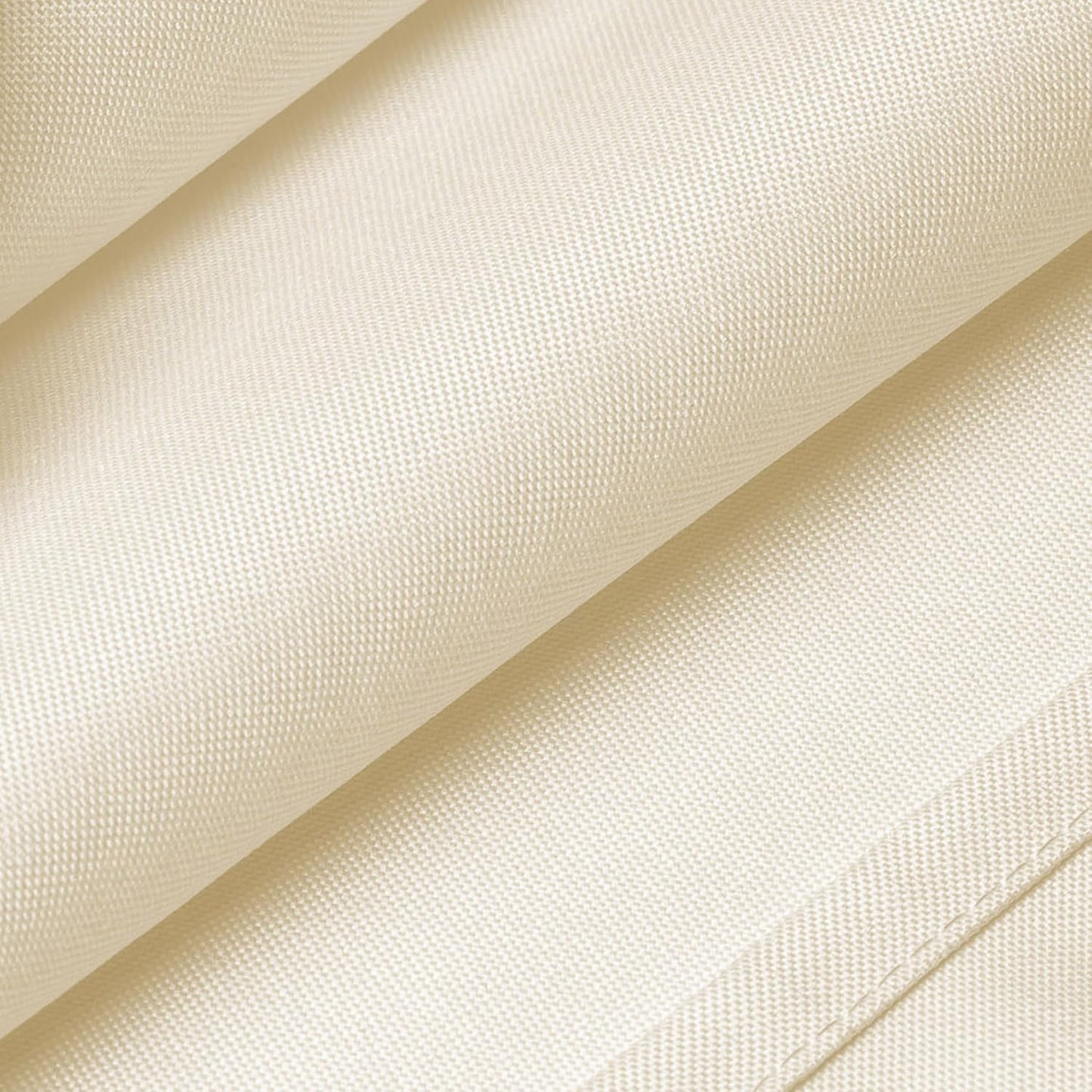 Lann's Linens - 108" Round Premium Tablecloth for Wedding/Banquet/Restaurant - Polyester Fabric Table Cloth - Ivory