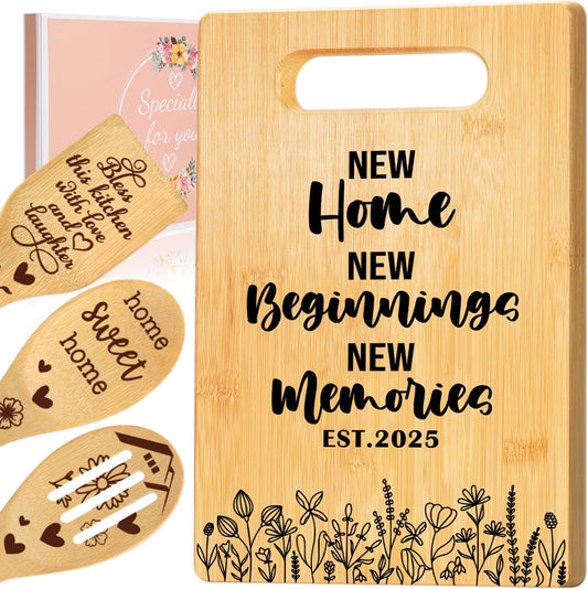 Housewarming Gift for New House Homeowner, House Warming Gifts New Home 2025 Cutting Board Gift, First Home Gift for Neighbor, Realtor Closing Gifts for Home Buyers New Home