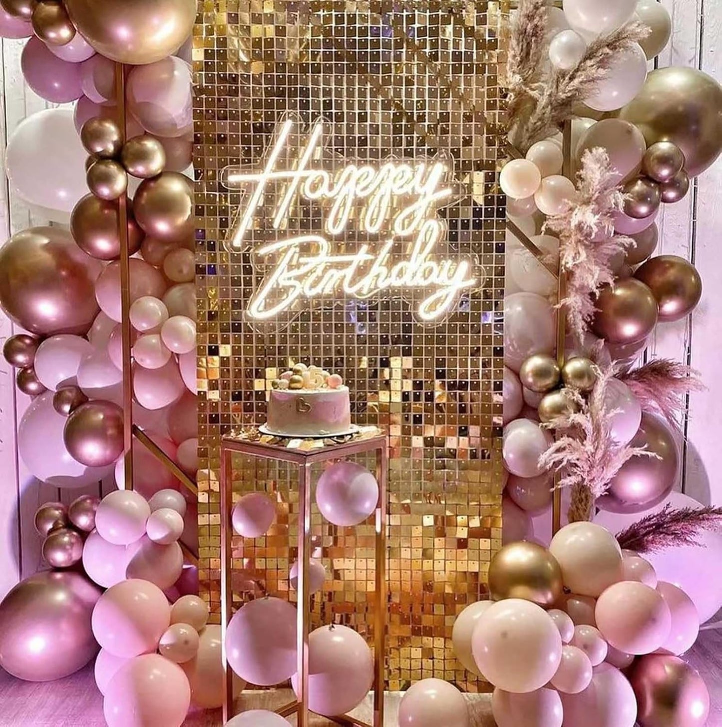 10pcs 18 inch Metallic Rose Gold Balloons, Thick Latex Chrome Helium Balloons for Birthday Family Party Wedding Party Baby Shower Decoration Supplies