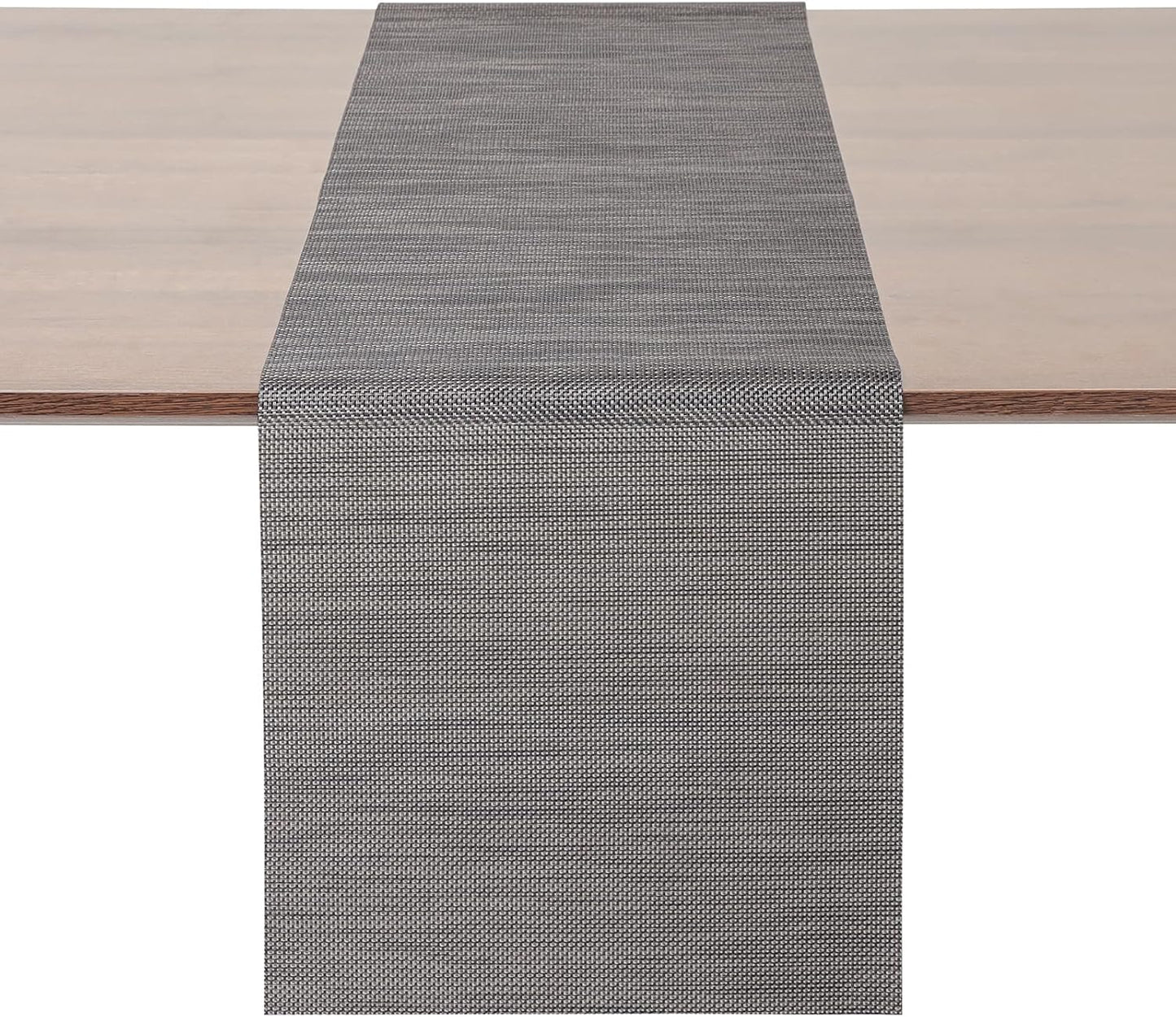 Myir JUN Table Runner, Vinyl Table Runner Indoor 55 Inch Long Arbitrarily Cropped Runner for Table Non-Slip Heatproof for Home Party (Dark Brown, 12 x 55 inch)