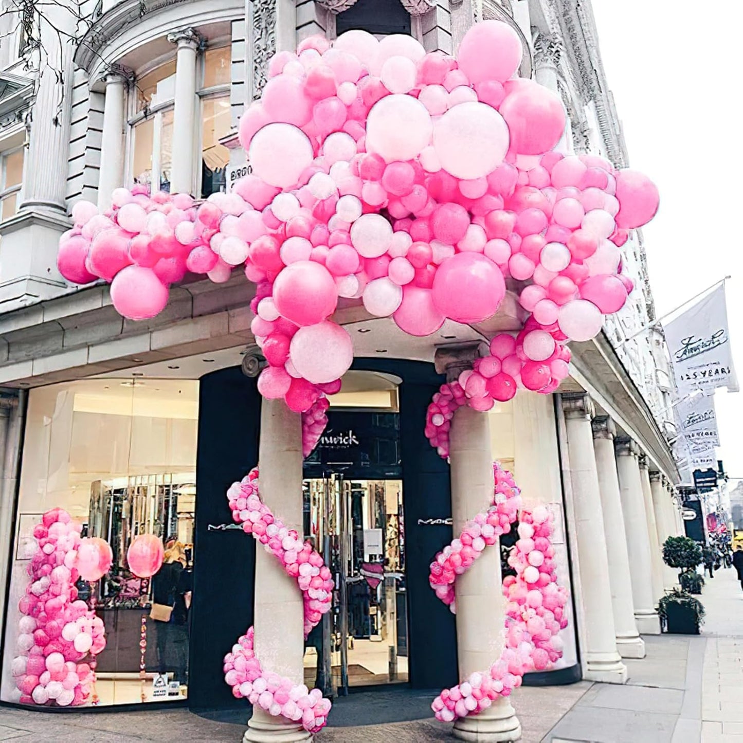 PartyWoo Pink Balloons, 100 pcs 12 Inch Pink Balloons Hot Balloon Arch Kit Balloon Garland for Valentine's Day Bachelorette Baby Shower for Girls Anniversary Birthday Party Decorations Pink-Y11